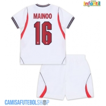 Camisa de time de futebol Inglaterra Kobbie Mainoo #16 Replicas 1º Equipamento Infantil Mundo 2026 Manga Curta (+ Calças curtas)